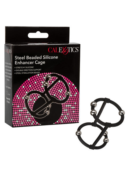 California Exotic Steel Beaded Silicone Enhancer Cage